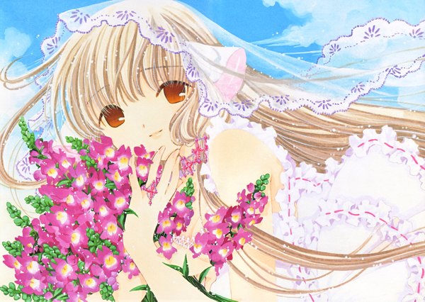 Anime picture 3000x2131 with chobits clamp chii highres tagme
