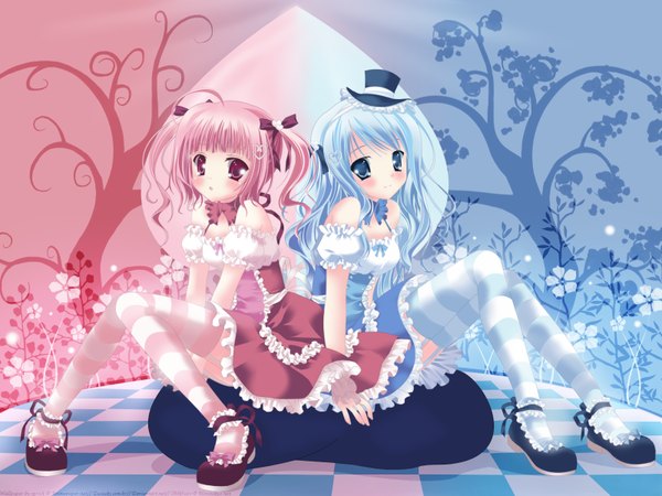 Anime picture 1600x1200 with takano yuki (allegro mistic) multiple girls lolita fashion girl 2 girls tagme
