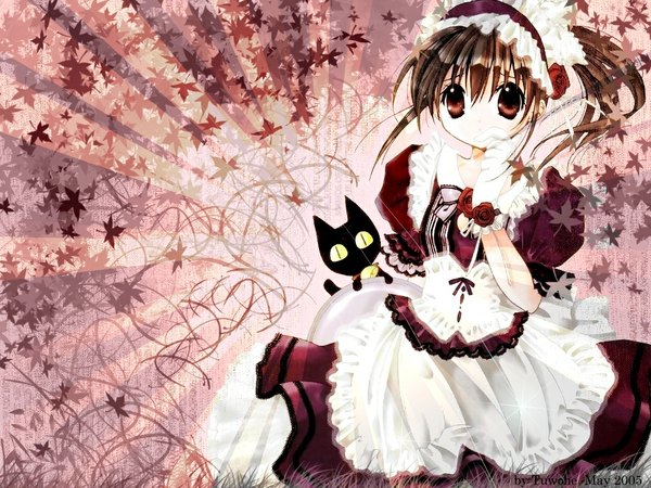 Anime picture 1024x768 with pita ten shia (pita ten) goth-loli tagme