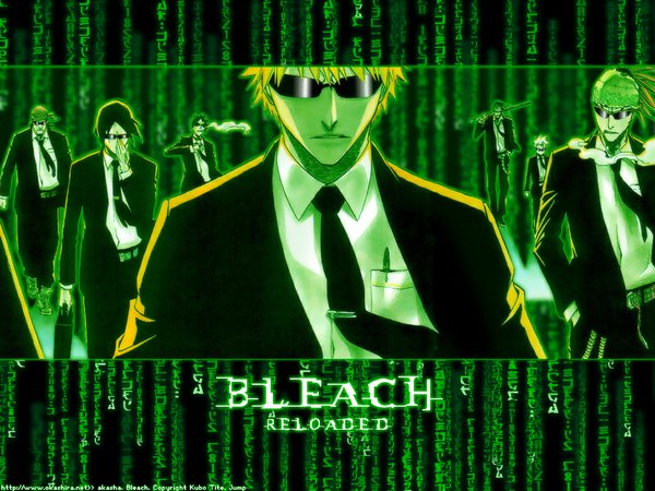 Anime picture 1024x768 with bleach studio pierrot kurosaki ichigo hitsugaya toushirou abarai renji zaraki kenpachi ishida uryuu hisagi shuuhei shiba ganju