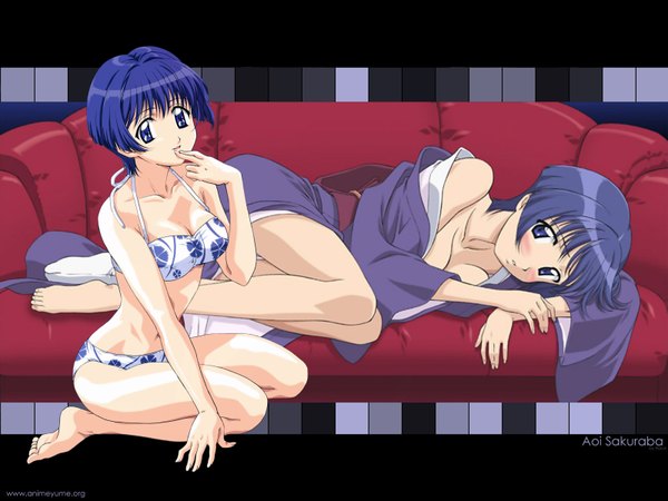 Anime picture 1600x1200 with ai yori aoshi j.c. staff sakuraba aoi light erotic tagme