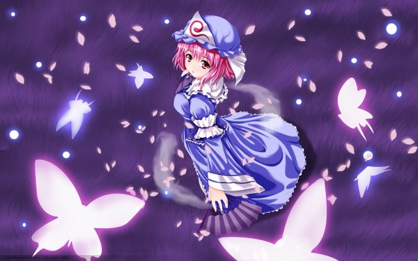 Anime picture 2560x1600 with touhou saigyouji yuyuko highres wide image girl