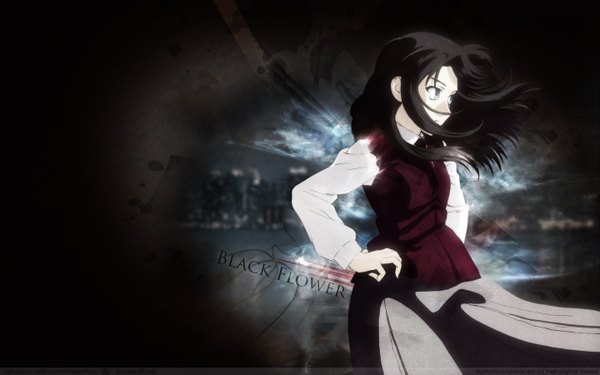 Anime picture 1440x900 with kara no kyoukai type-moon kokutou azaka wide image