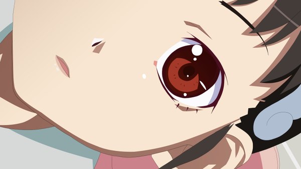 Anime picture 1600x900 with bakemonogatari shaft (studio) monogatari (series) hachikuji mayoi wide image close-up vector