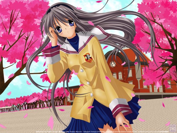 Anime picture 2048x1536 with clannad key (studio) sakagami tomoyo highres tagme