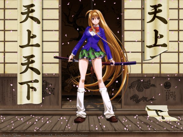 Anime picture 1600x1200 with tenjou tenge natsume aya long hair tagme