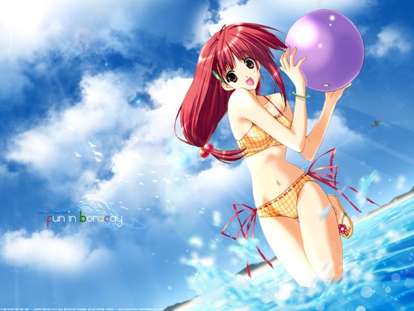 Anime picture 1280x960 with suzuhira hiro beach swimsuit tagme