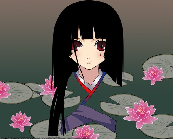 Anime picture 1280x1024 with hell girl studio deen enma ai blending tagme