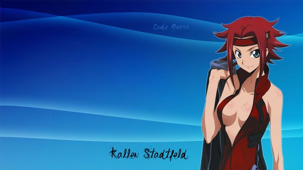 Anime picture 1920x1080 with code geass sunrise (studio) kallen stadtfeld highres light erotic wide image