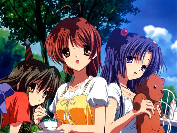 Anime picture 1600x1200 with clannad key (studio) furukawa nagisa ibuki fuuko ichinose kotomi