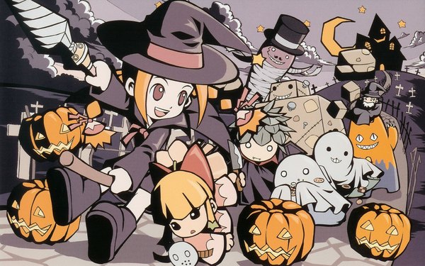 Anime picture 1920x1200 with highres wide image halloween gurumin