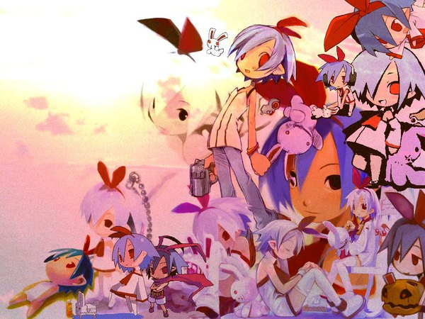 Anime picture 1024x768 with disgaea pleinair usagi-san bunny tagme