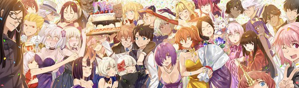 Anime picture 2029x600 with fate (series) fate/grand order fate/stay night fate/apocrypha koha-ace fate/extra fate/prototype artoria pendragon (all) saber jeanne d'arc (fate) (all) mash kyrielight jeanne d'arc alter (fate) scathach (fate) (all) nero claudius (fate) (all) tamamo (fate) (all) scathach (fate) okita souji (fate) (all) saber alter jeanne d'arc (fate) nero claudius (fate)
