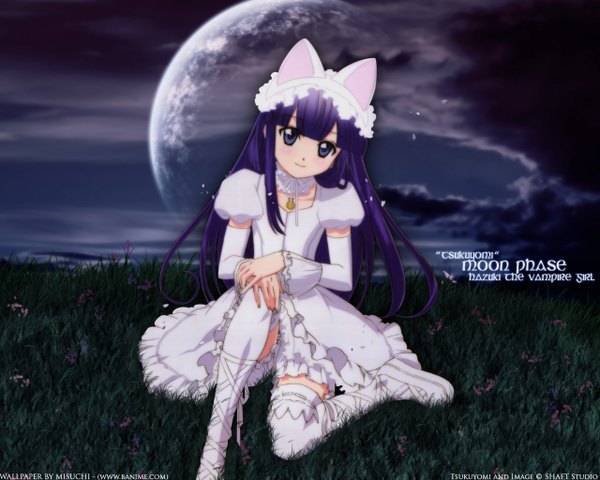 Anime picture 1280x1024 with tsukuyomi moon phase hazuki tagme