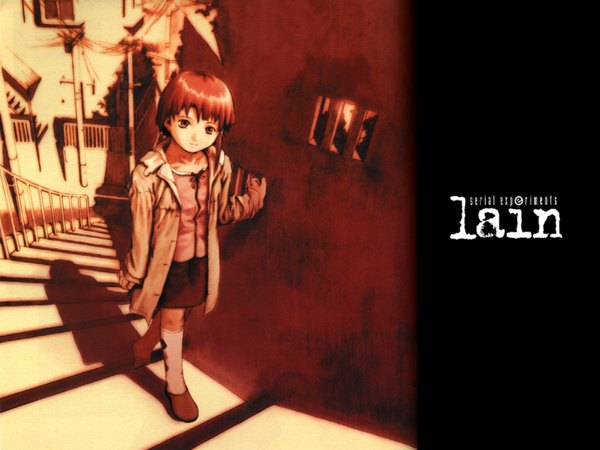 Anime picture 1600x1200 with serial experiments lain iwakura lain abe yoshitoshi tagme