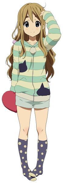 Anime picture 1600x4637 with k-on! kyoto animation kotobuki tsumugi long hair tall image blush blue eyes blonde hair smile transparent background vector girl socks shorts heart sweater