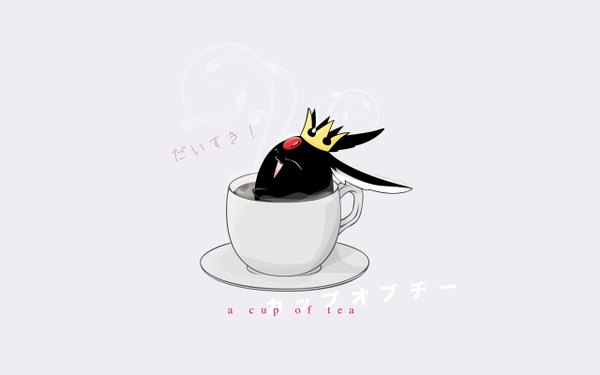 Anime picture 1280x800 with xxxholic clamp mokona k1ru wide image white background no people jewelry crown cup