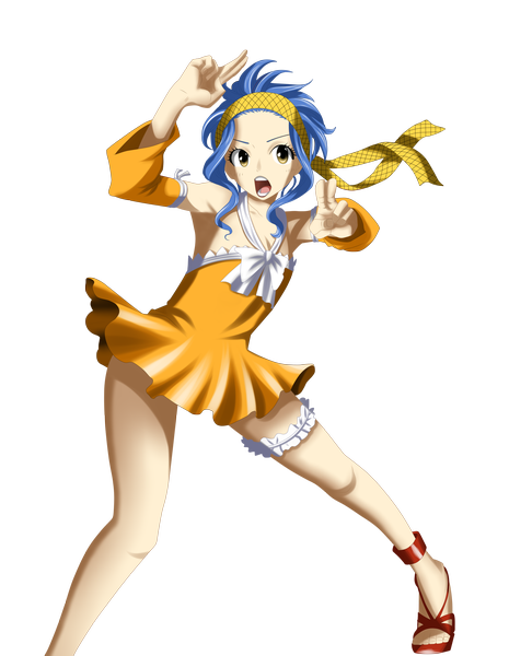 Anime picture 2000x2579 with fairy tail levy mcgarden rocky-ace single long hair tall image highres open mouth yellow eyes blue hair coloring transparent background girl dress detached sleeves sundress