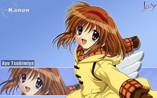 Anime picture 1920x1200 with kanon key (studio) tsukimiya ayu highres wide image girl