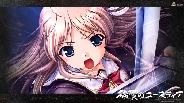 Anime picture 1920x1080 with aiyoku no eustia fione silvaria long hair highres open mouth blue eyes blonde hair wide image game cg girl