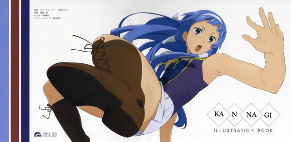 Anime picture 2847x1396 with kannagi nagi (kannagi) highres wide image tagme