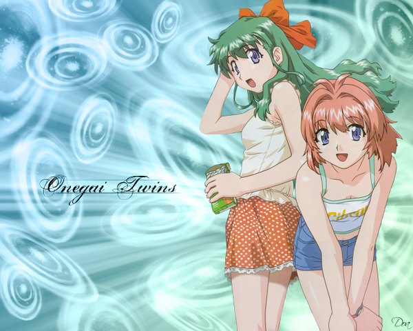 Anime picture 1280x1024 with onegai twins onodera karen miyafuji miina tagme