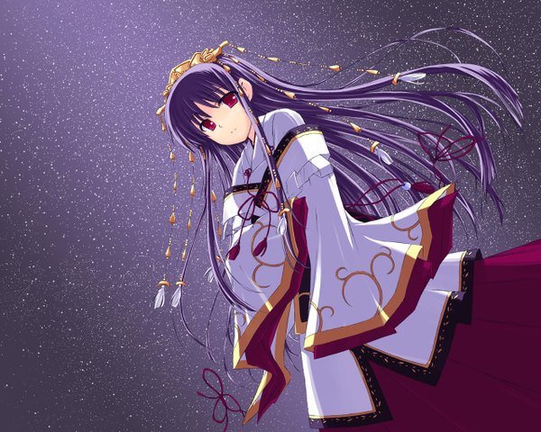 Anime picture 1280x1024 with suigetsu makino nanami traditional clothes japanese clothes miko chihaya (clothing) tagme