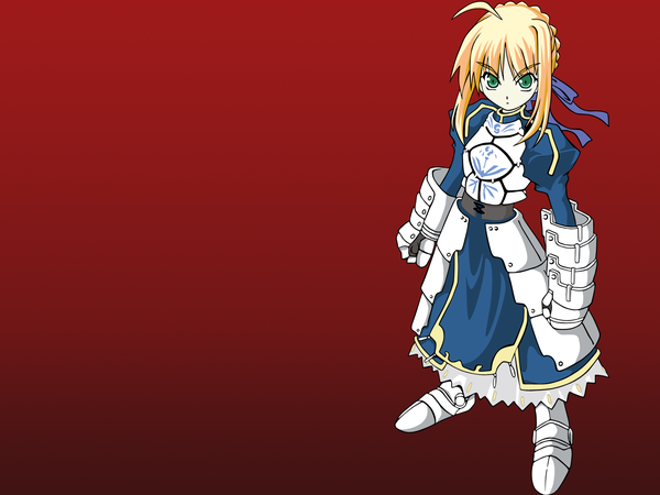 Anime picture 1600x1200 with fate (series) fate/stay night studio deen type-moon artoria pendragon (all) saber red background