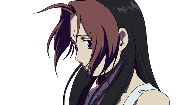Anime picture 3840x2160 with fullmetal alchemist studio bones rose tomas single long hair highres black hair wide image purple eyes bare shoulders absurdres multicolored hair two-tone hair looking down portrait transparent background vector sad girl rose (roses)
