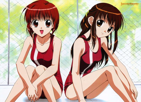 Anime picture 2762x2000 with d.n.angel xebec harada riku harada risa highres twins swimsuit