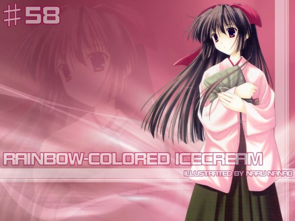 Anime picture 1600x1200 with rainbow colored icecream nanao naru tagme