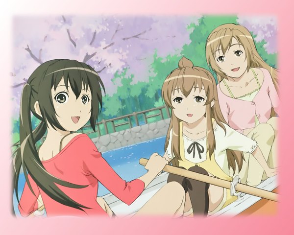Anime picture 1280x1024 with minami-ke minami kana minami chiaki minami haruka tagme