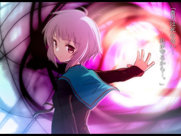 Anime picture 1024x768 with suzumiya haruhi no yuutsu kyoto animation nagato yuki girl tagme