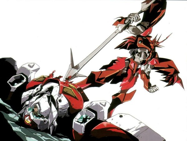 Anime picture 1128x850 with oldschool mecha super robot tagme tekkaman blade