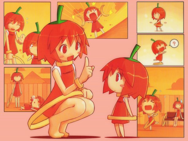 Anime picture 1600x1200 with original habanero-tan shigatake o o comic l l 4koma tagme
