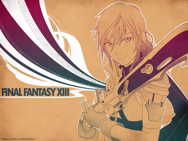 Anime picture 1600x1200 with final fantasy final fantasy xiii square enix lightning farron weapon sword gun