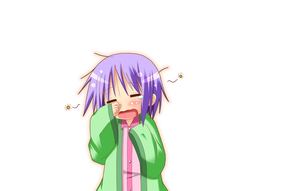 Anime picture 1280x800 with lucky star kyoto animation hiiragi tsukasa wide image white background girl