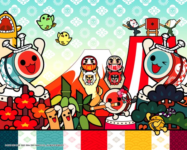 Anime picture 1280x1024 with taiko no tatsujin tagme