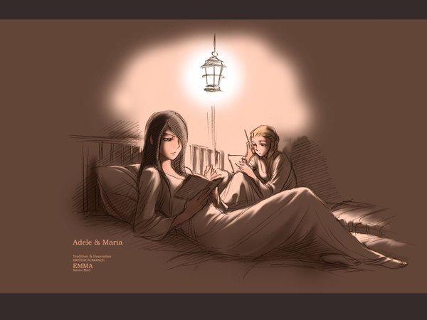 Anime picture 1600x1200 with victorian romance emma studio pierrot adele maria (victorian romance emma) mori kaoru