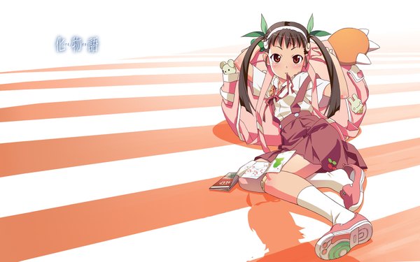 Anime picture 1920x1200 with bakemonogatari shaft (studio) monogatari (series) hachikuji mayoi highres wide image