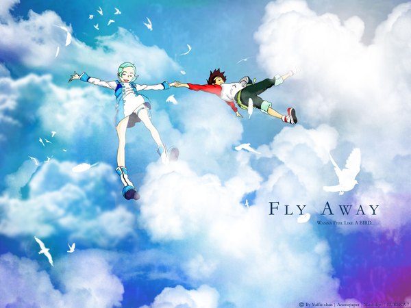 Anime picture 1600x1200 with eureka seven studio bones bone (bones) tagme