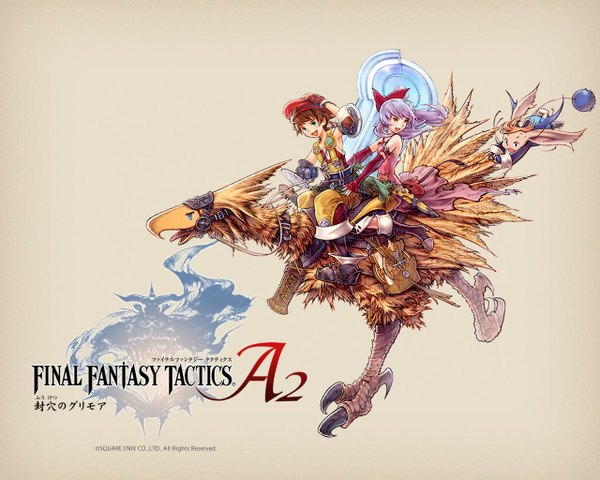 Anime picture 1280x1024 with final fantasy final fantasy tactics a2 square enix chocobo adel hardy luso