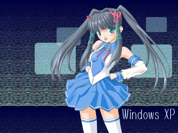 Anime picture 1024x768 with os-tan windows (operating system) futaba channel xp-tan (saseko) girl