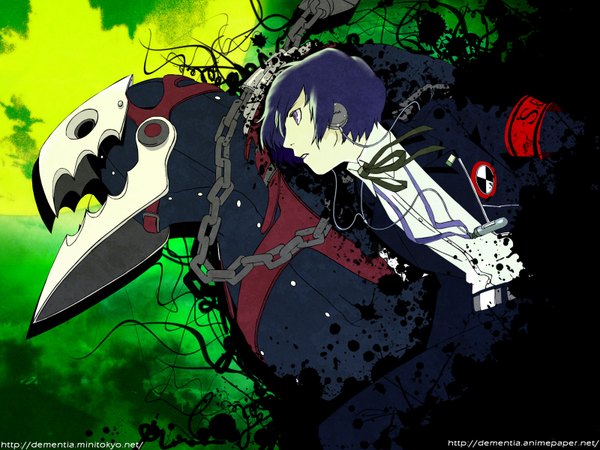 Anime picture 1600x1200 with persona 3 persona headphones tagme