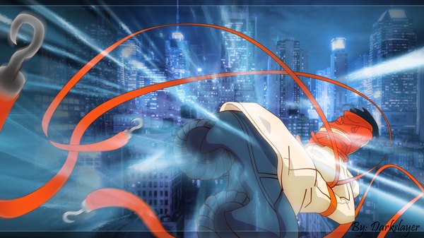 Anime picture 1920x1080 with air gear toei animation wanijima akito highres wide image night city