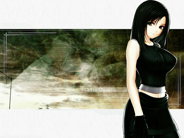Anime picture 1024x768 with final fantasy vii advent children final fantasy final fantasy vii square enix tifa lockhart tagme