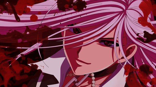 Anime picture 1920x1080 with rosario+vampire akashiya moka inner moka long hair highres wide image multicolored blood