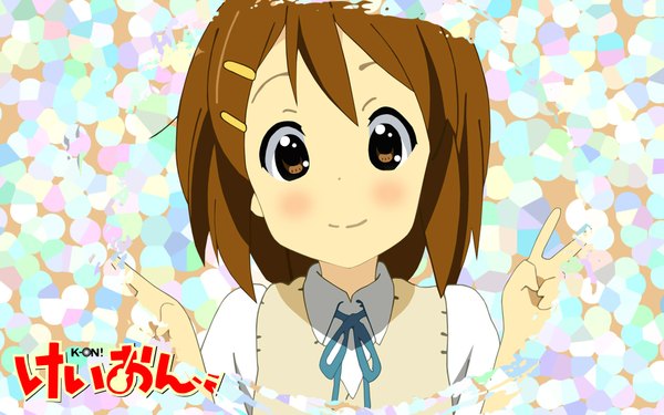 Anime picture 1920x1200 with k-on! kyoto animation hirasawa yui kakifly highres wide image tagme