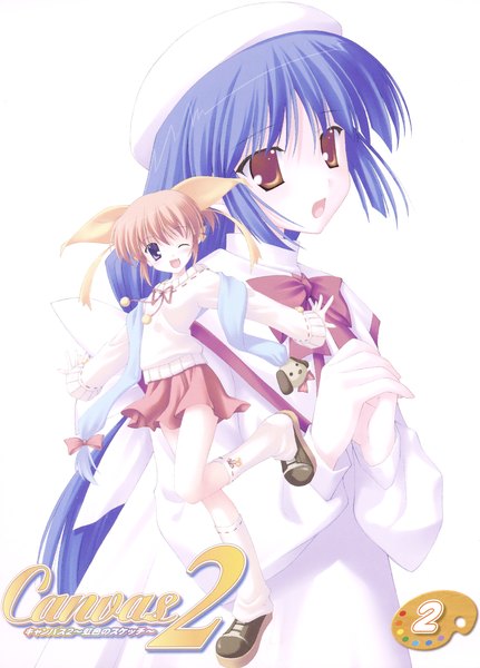 Anime picture 1332x1853 with canvas 2 hagino kana misaki sumire tall image tagme