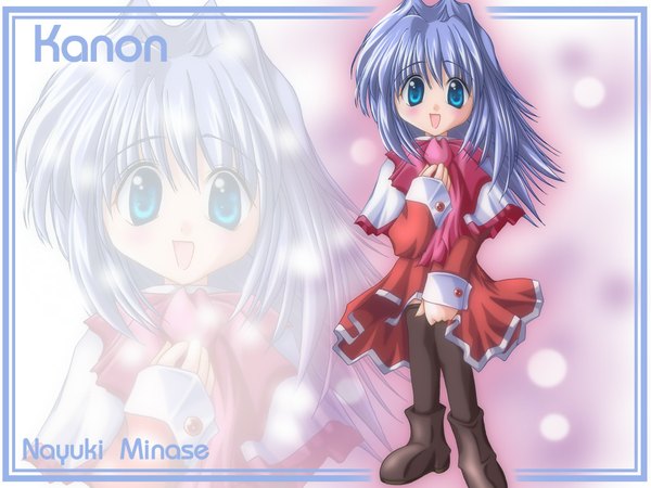 Anime picture 1024x768 with kanon key (studio) minase nayuki girl tagme